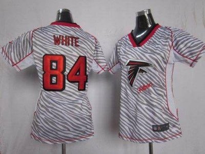 Jerseys Factory Cheap Nike Falcons #84 Roddy White Zebra Women's