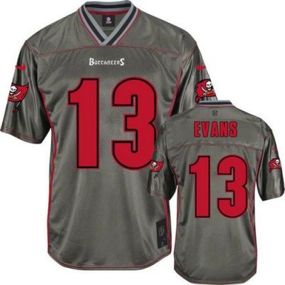 Jerseys Factory Cheap Nike Buccaneers #13 Mike Evans Grey Men's