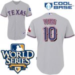 Jerseys Factory Cheap Rangers #10 Michael Young Grey 2010 World