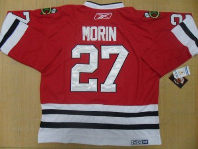 Jerseys Factory Cheap Blackhawks CCM #27 Jeremy Morin Red Throwb