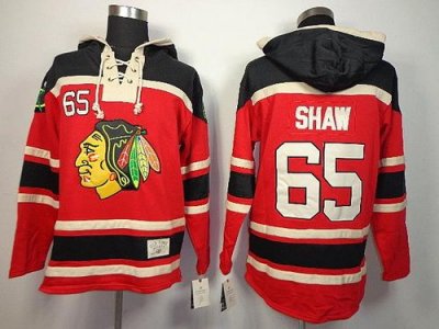 Jerseys Factory Cheap Blackhawks #65 Andrew Shaw Red Sawyer Hood
