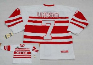 Jerseys Factory Cheap Red Wings #7 Ted Lindsay Embroidered White