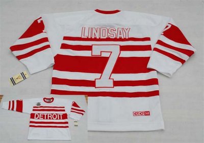 Jerseys Factory Cheap Red Wings #7 Ted Lindsay Embroidered White