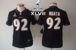 Jerseys Factory Cheap Nike Ravens #92 Haloti Ngata Black Alterna