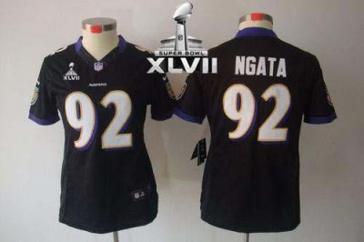 Jerseys Factory Cheap Nike Ravens #92 Haloti Ngata Black Alterna