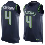 Jerseys Factory Cheap Nike Seahawks #4 Steven Hauschka Steel Blu