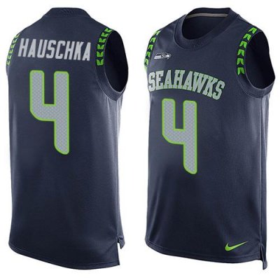 Jerseys Factory Cheap Nike Seahawks #4 Steven Hauschka Steel Blu