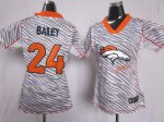 Jerseys Factory Cheap Nike Broncos #24 Champ Bailey Zebra Women'