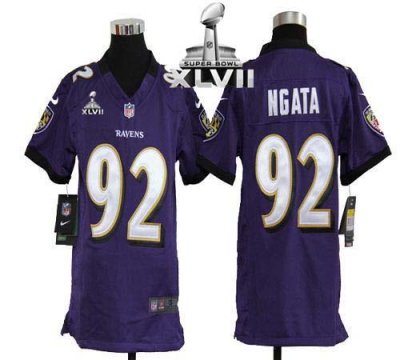 Jerseys Factory Cheap Nike Ravens #92 Haloti Ngata Purple Team C