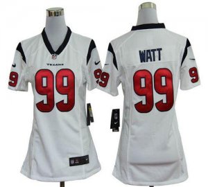 Jerseys Factory Cheap Nike Texans #99 J.J. Watt White Women's Em