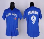 Jerseys Factory Cheap Blue Jays #9 J.P. Arencibia Blue Women's F