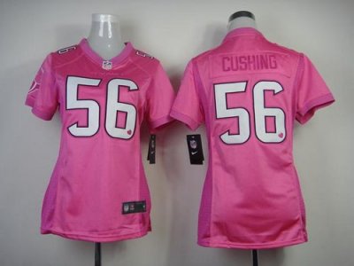 Jerseys Factory Cheap Nike Texans #56 Brian Cushing Pink Women's