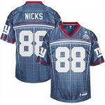 Jerseys Factory Cheap Giants #88 Hakeem Nicks Grey Super Bowl XL