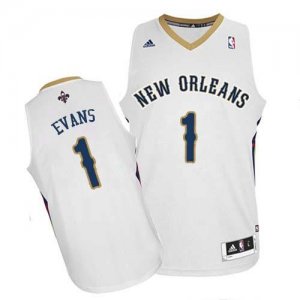 Jerseys Factory Cheap Revolution 30 Pelicans #1 Tyreke Evans Whi