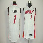 Jerseys Factory Cheap Revolution 30 Heat #1 Chris Bosh White Sti