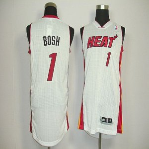 Jerseys Factory Cheap Revolution 30 Heat #1 Chris Bosh White Sti