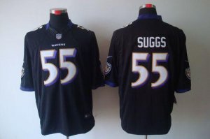 Jerseys Factory Cheap Nike Ravens #55 Terrell Suggs Black Altern