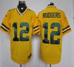Jerseys Factory Cheap Nike Packers #12 Aaron Rodgers Yellow Alte