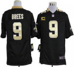 Jerseys Factory Cheap Nike Saints #9 Drew Brees Black Team Color