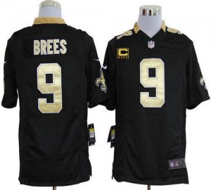 Jerseys Factory Cheap Nike Saints #9 Drew Brees Black Team Color