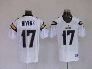 Jerseys Factory Cheap Chargers #17 Philip Rivers White Embroider