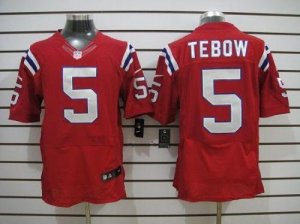 Jerseys Factory Cheap Nike Patriots #5 Tim Tebow Red Alternate M