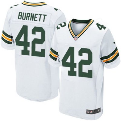 Jerseys Factory Cheap Nike Packers #42 Morgan Burnett White Men'