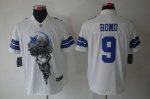 Jerseys Factory Cheap Nike Cowboys #9 Tony Romo White Men's Stit