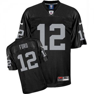 Jerseys Factory Cheap Nike Raiders #12 Jacoby Ford Black Stitche