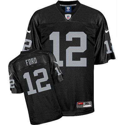 Jerseys Factory Cheap Nike Raiders #12 Jacoby Ford Black Stitche
