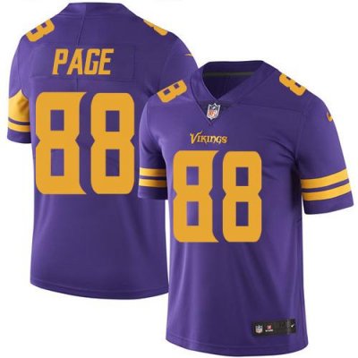 Jerseys Factory Cheap Nike Vikings #88 Alan Page Purple Men's St