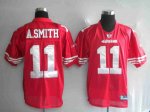 Jerseys Factory Cheap 49ers Alex Smith #11 Stitched Red NFL Jers