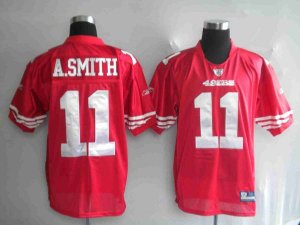 Jerseys Factory Cheap 49ers Alex Smith #11 Stitched Red NFL Jers