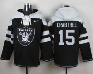 Jerseys Factory Cheap Nike Raiders #15 Michael Crabtree Black Pl