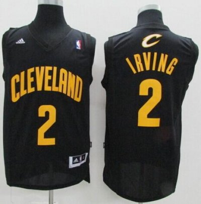Jerseys Factory Cheap Cavaliers #2 Kyrie Irving Black Fashion St