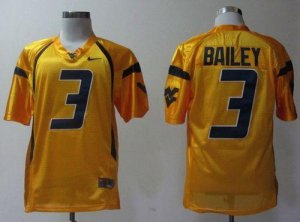 Jerseys Factory Cheap Mountaineers #3 Stedman Bailey Gold Embroi