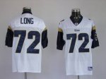 Jerseys Factory Cheap Rams #72 New Player Chris Long Stitched Wh