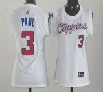 Jerseys Factory Cheap Clippers #3 Chris Paul White Women Fashion