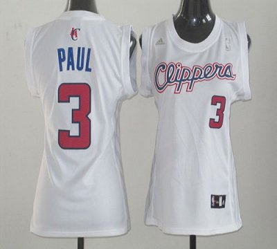 Jerseys Factory Cheap Clippers #3 Chris Paul White Women Fashion
