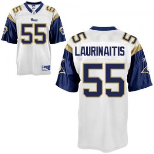 Jerseys Factory Cheap Rams #55 James Laurinaitis White Stitched