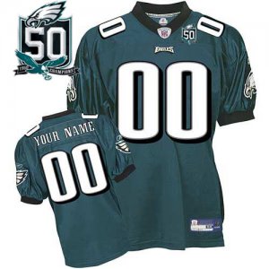 Jerseys Factory Cheap Eagles Personalized Authentic Green With 5