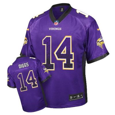Jerseys Factory Cheap Nike Vikings #14 Stefon Diggs Purple Team