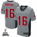 Jerseys Factory Cheap Nike 49ers #16 Joe Montana Grey Shadow You