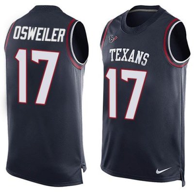 Jerseys Factory Cheap Nike Texans #17 Brock Osweiler Navy Blue T