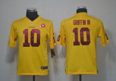 Jerseys Factory Cheap Nike Redskins #10 Robert Griffin III Yello