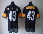 Jerseys Factory Cheap Nike Steelers #43 Troy Polamalu Black Team