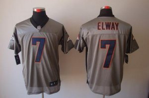 Jerseys Factory Cheap Nike Broncos #7 John Elway Grey Shadow Men