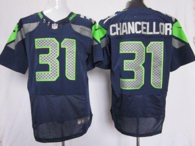 Jerseys Factory Cheap Nike Seahawks #31 Kam Chancellor Steel Blu