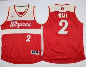 Jerseys Factory Cheap Wizards #2 John Wall Red 2015-2016 Christm