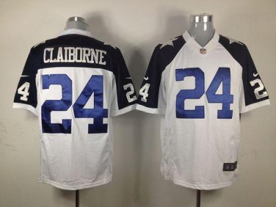 Jerseys Factory Cheap Nike Cowboys #24 Morris Claiborne White Th